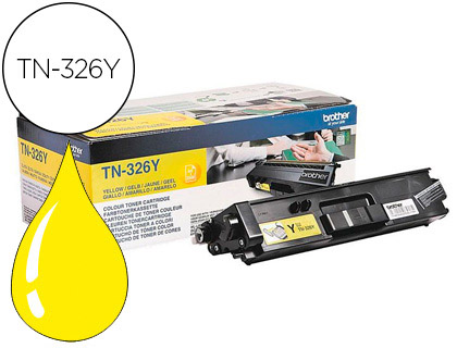 TONER LASER BROTHER TN326Y COULEUR JAUNE 3500P