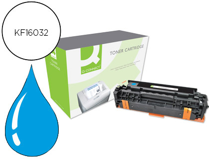 TONER Q-CONNECT COMPATIBLE HP CE411A M451CQCN POUR IMPRIMANTES COLOR LASERJET M351 451 375 475 COULEUR CYAN 2600P