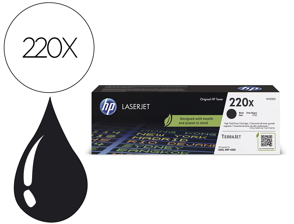 TONER HP ORIGINAL W2200X 220X 7500P COLORIS NOIR