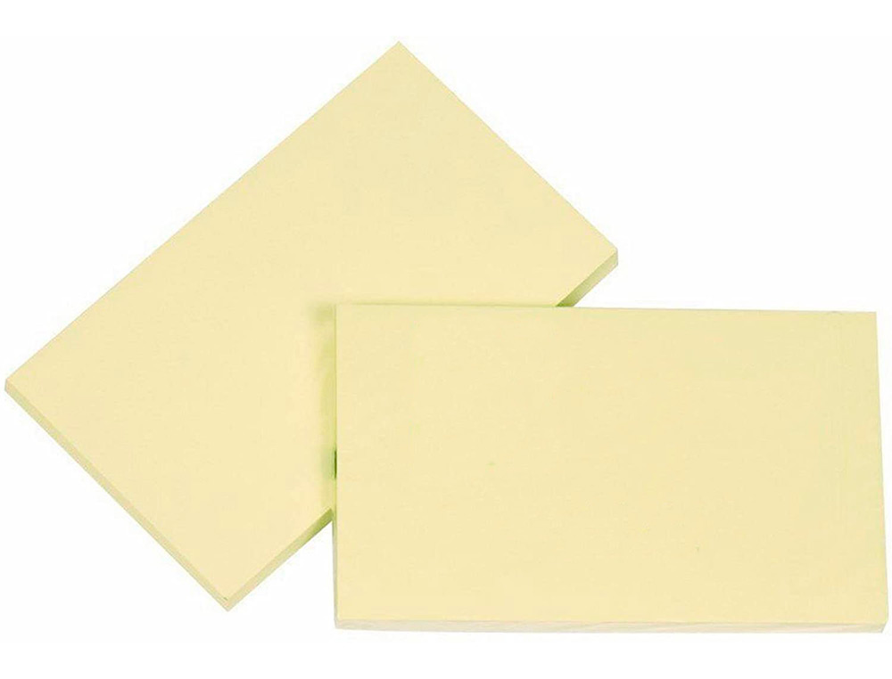 BLOC-NOTES Q-CONNECT QUICK NOTES 76X127MM 1 BLOC 100F REPOSITIONNABLES COLORIS JAUNE