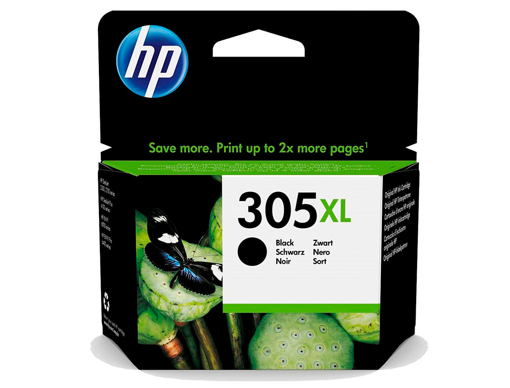 CARTOUCHE D'ENCRE HP 305XL POUR HP ENVY 6010/22/30/32 ET DESKJET NOIRE 2710/2720/2721/2722/2723/2724