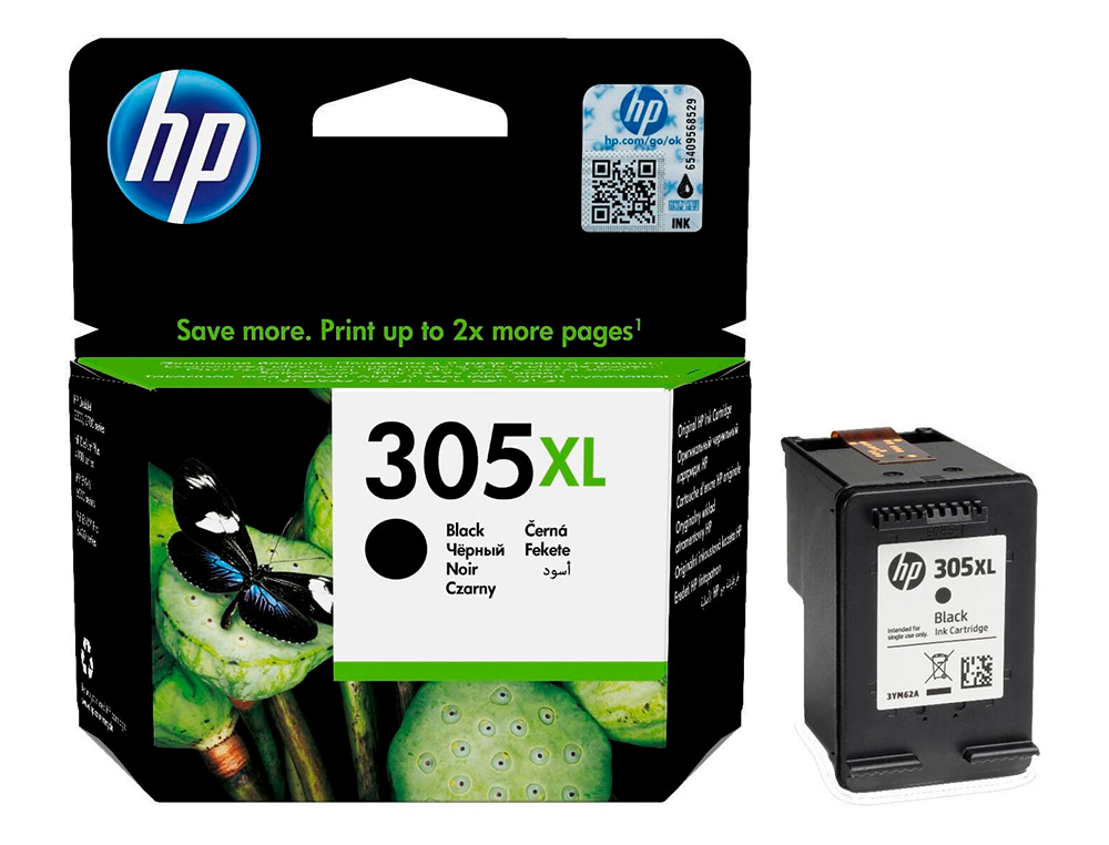 CARTOUCHE D'ENCRE HP 305XL POUR HP ENVY 6010/22/30/32 ET DESKJET NOIRE 2710/2720/2721/2722/2723/2724