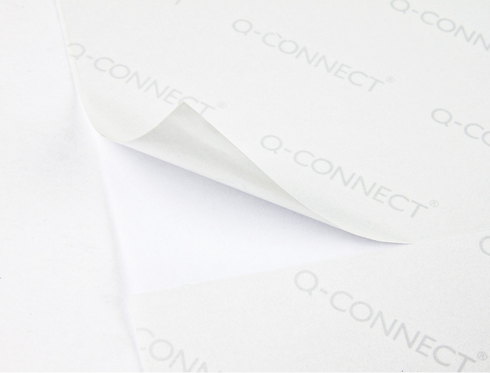 ÉTIQUETTE ADHÉSIVE Q-CONNECT 70X42MM COINS DROITS IMPRIMANTE JET D'ENCRE LASER COPIEUR BOÎTE 100 FEUILLES 2100 UNITÉS