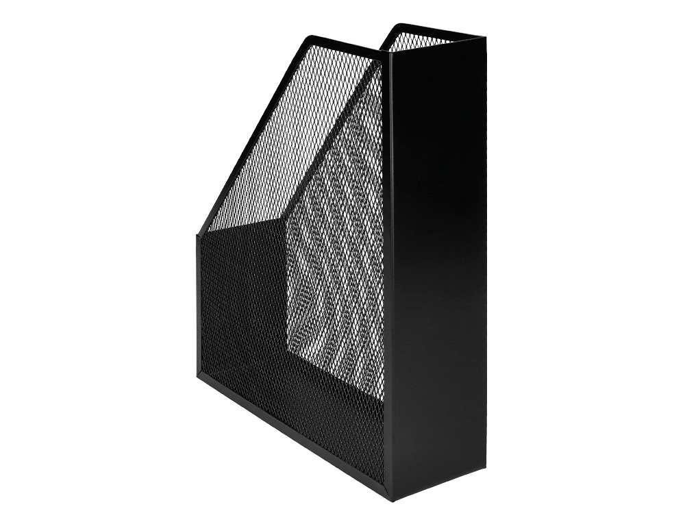 PORTE-REVUES Q-CONNECT MÉTAL MESH MAILLE MÉTALLIQUE 250X79X289MM COLORIS NOIR