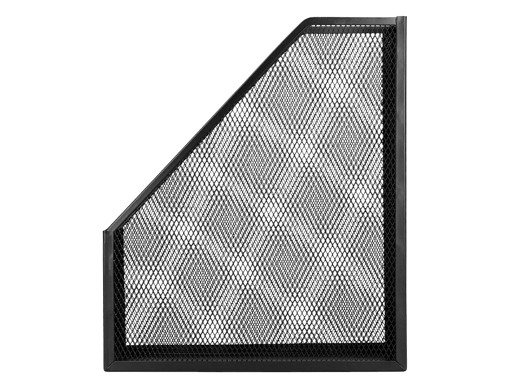 PORTE-REVUES Q-CONNECT MÉTAL MESH MAILLE MÉTALLIQUE 250X79X289MM COLORIS NOIR