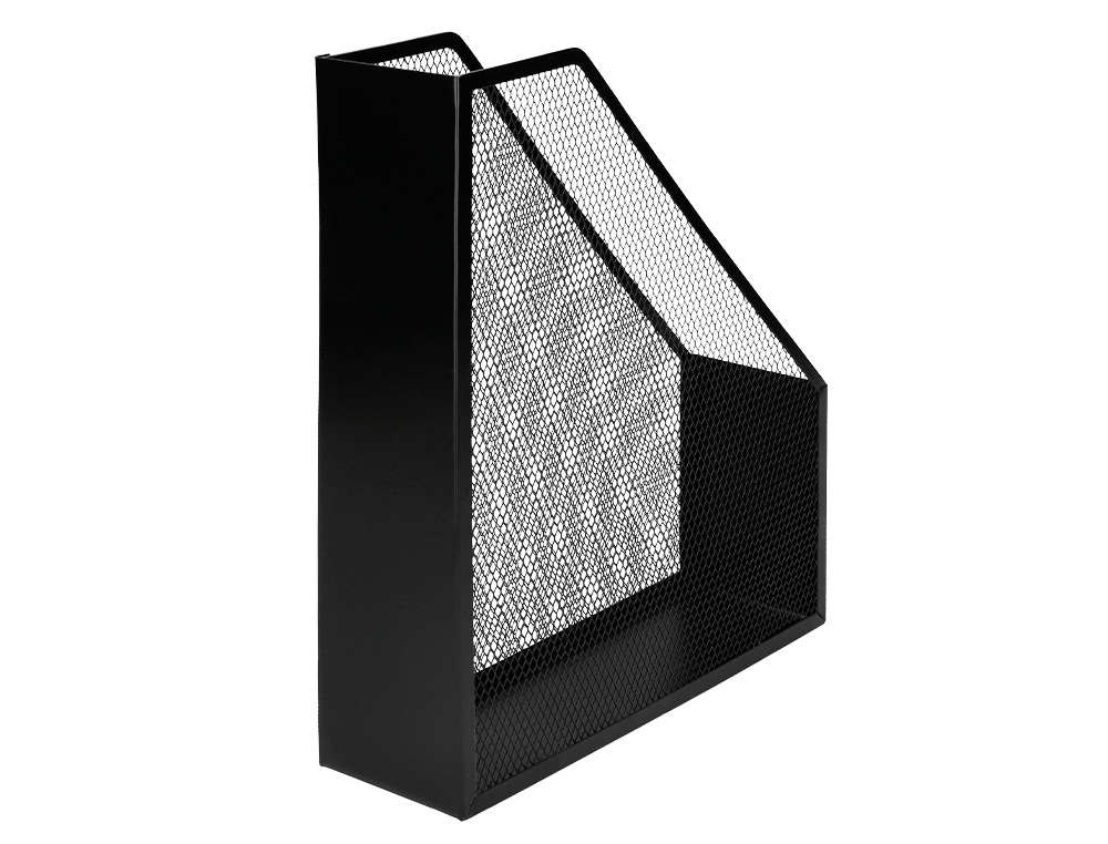 PORTE-REVUES Q-CONNECT MÉTAL MESH MAILLE MÉTALLIQUE 250X79X289MM COLORIS NOIR
