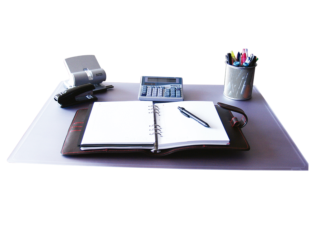 SOUS-MAIN Q-CONNECT POLYPROPYLENE ANIT-EBLOUISSEMENT 40X53 CM COLORIS TRANSPARENT