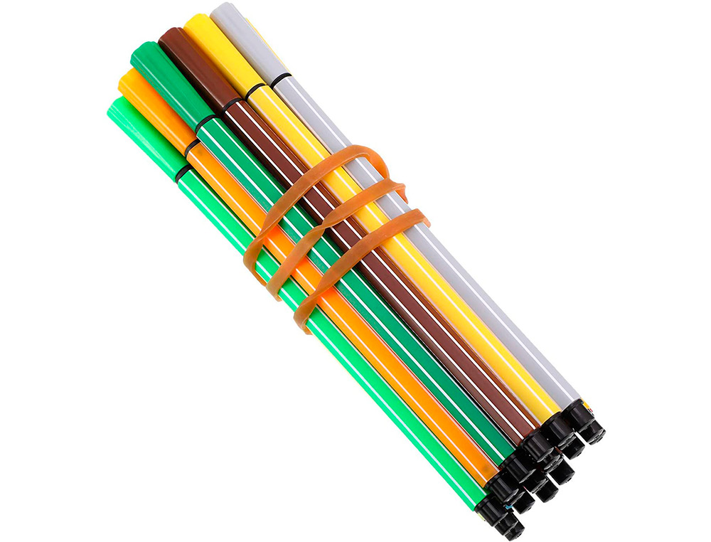 BRACELET CAOUTCHOUC Q-CONNECT N.8 80X2MM BOÎTE FENÊTRE 100G