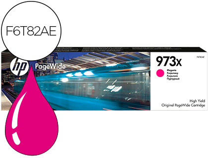 CARTOUCHE HP 973X JET D'ENCRE F6T82AE PAGEWIDE PRO COULEUR MAGENTA 7000P