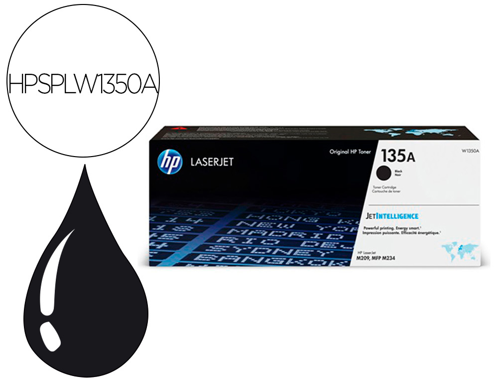 CARTOUCHE TONER LASER HP 135A/W1350A 1000P