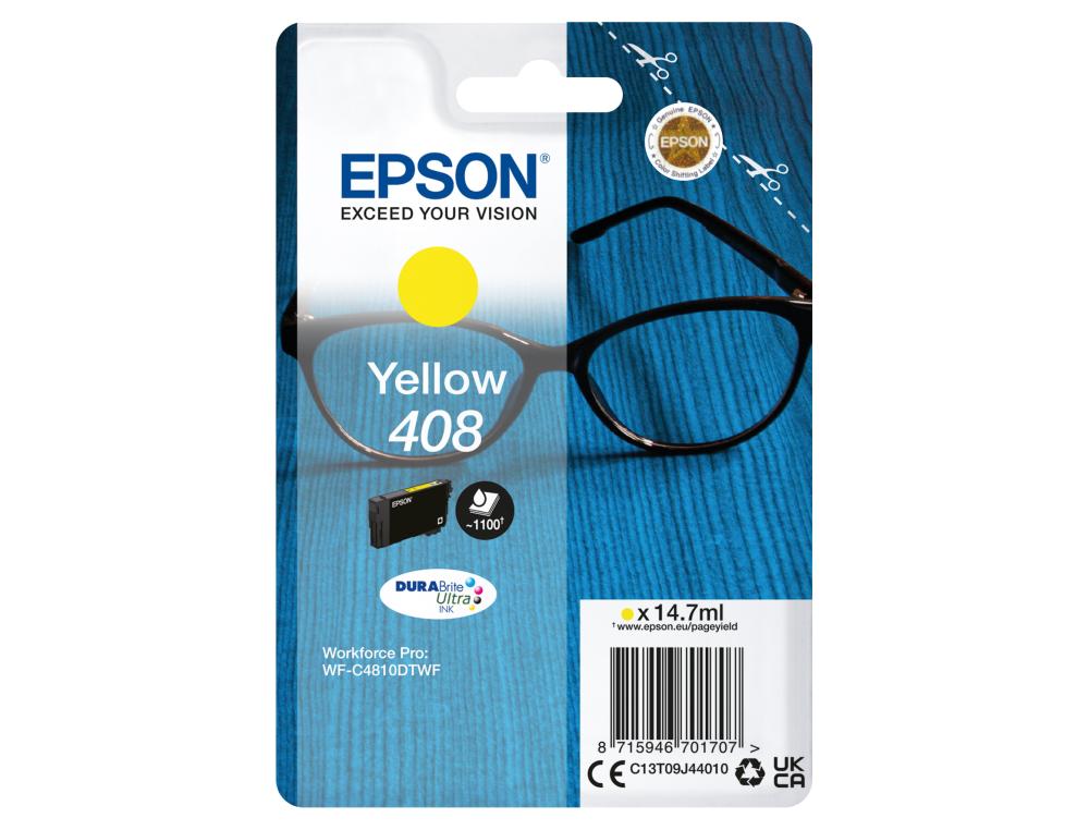 CARTOUCHE EPSON JET D'ENCRE 408 JAUNE 1100P
