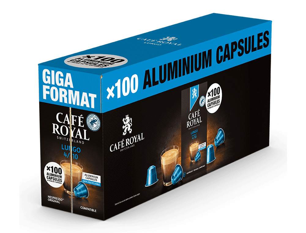 CAFE ROYAL LUNGO S COMP 100 CAPSULES