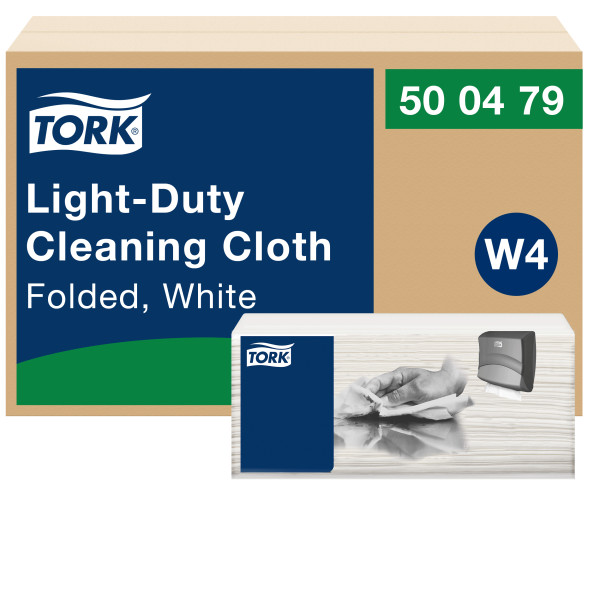 CHIFFON TORK W4 NETTOYAGE LEGER BLANC PAQUET 120 UNITES