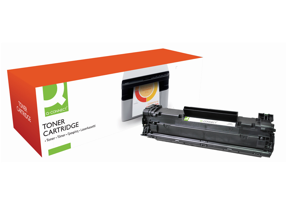 TONER LASER Q-CONNECT COMPATIBLE IMPRIMANTES HP CE285A COULEUR NOIR 1600P