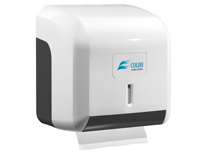DISTRIBUTEUR PAPIER TOILETTE COLDIS CARR PAQUET PLASTIQUE PETIT MODLE 137X122X145MM CAPACIT 250F