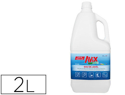 EAU DE JAVEL COLDIS 9 DEGRS 2.6% CHLORE ACTIF NETTOIE DSODORISE DSINFECTE BLANCHIT FLACON 2L