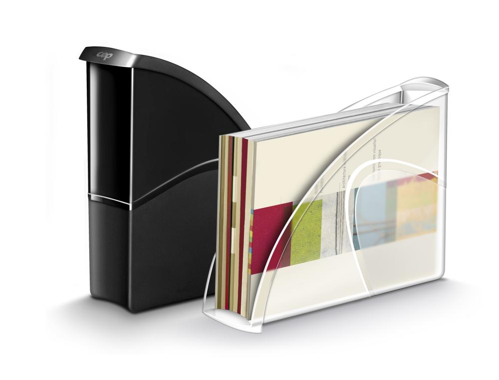 PORTE-REVUES CEPPRO 674 CRISTAPORTE-REVUES CEP PRO - COLORIS CRISTAL - DOS 8 cm