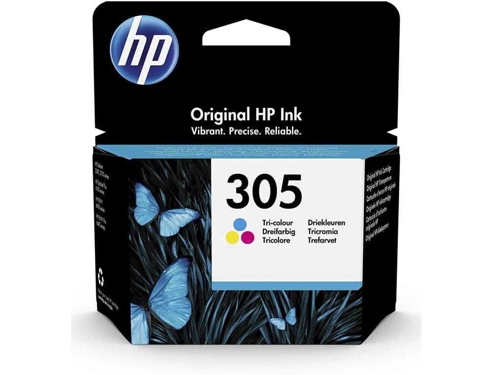 CART.HP 305 CMY 100P 3YM60AE CARTOUCHE JET D'ENCRE HP N 305 3 COULEURS CYAN/MAGENTA/JAUNE 100P (3YM60AE)