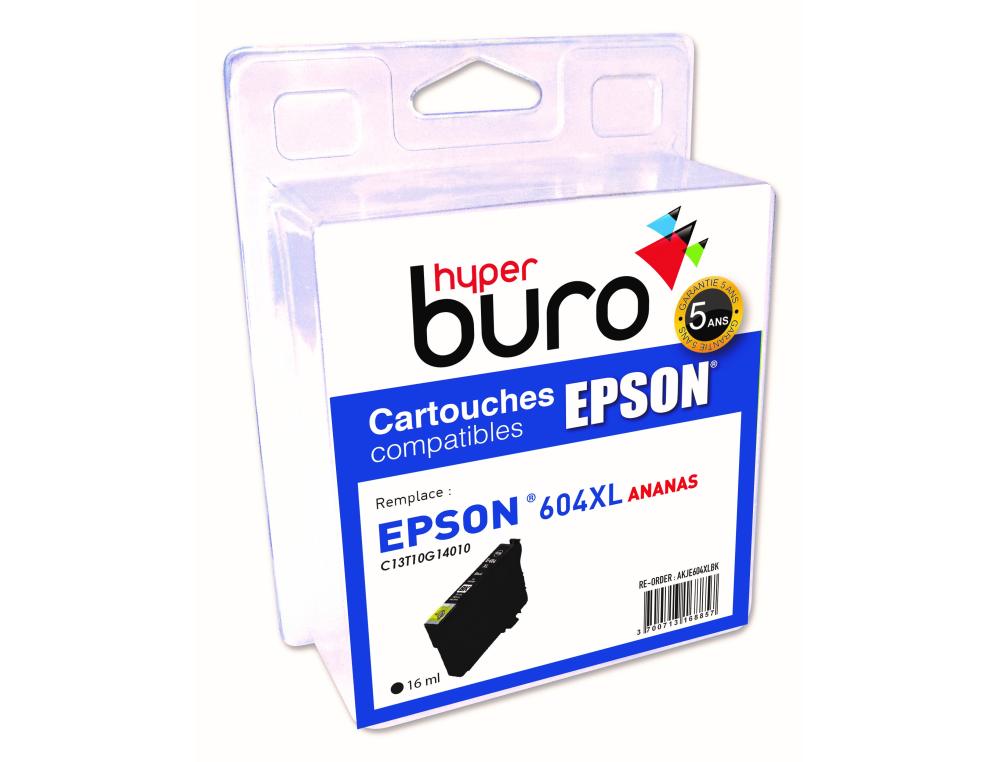 CART.JE COMP EPSON 604 XL BK 1CARTOUCHE JET D'ENCRE COMPATIBLE EPSON 604XL BK 18ML