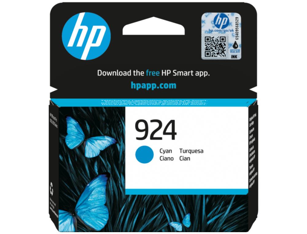 CART.JE HP924 CYAN 4K0U3NE  40CARTOUCHE JET D'ENCRE HP924 CYAN 4K0U3NE