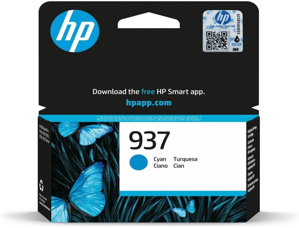 CART.JE HP937 CYAN 4S6W2NE 800CARTOUCHE JET D'ENCRE HP937 CYAN 4S6W2NE