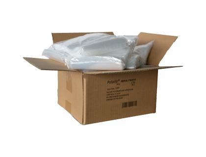 SACHET TRANSPARENT ECOCLIP POLYETHYLENE BASSE DENSITE    FERMETURE ZIP TROU PBAG10     6MM 12X18CM 1000 UNITES
