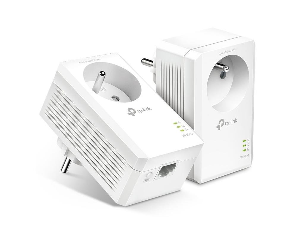 KIT TP-LINK DE 2 CPL AV1000 POWERLINK COMPATIBLES BOX ET  ROUTEURS/POINTS ACCES WIFI