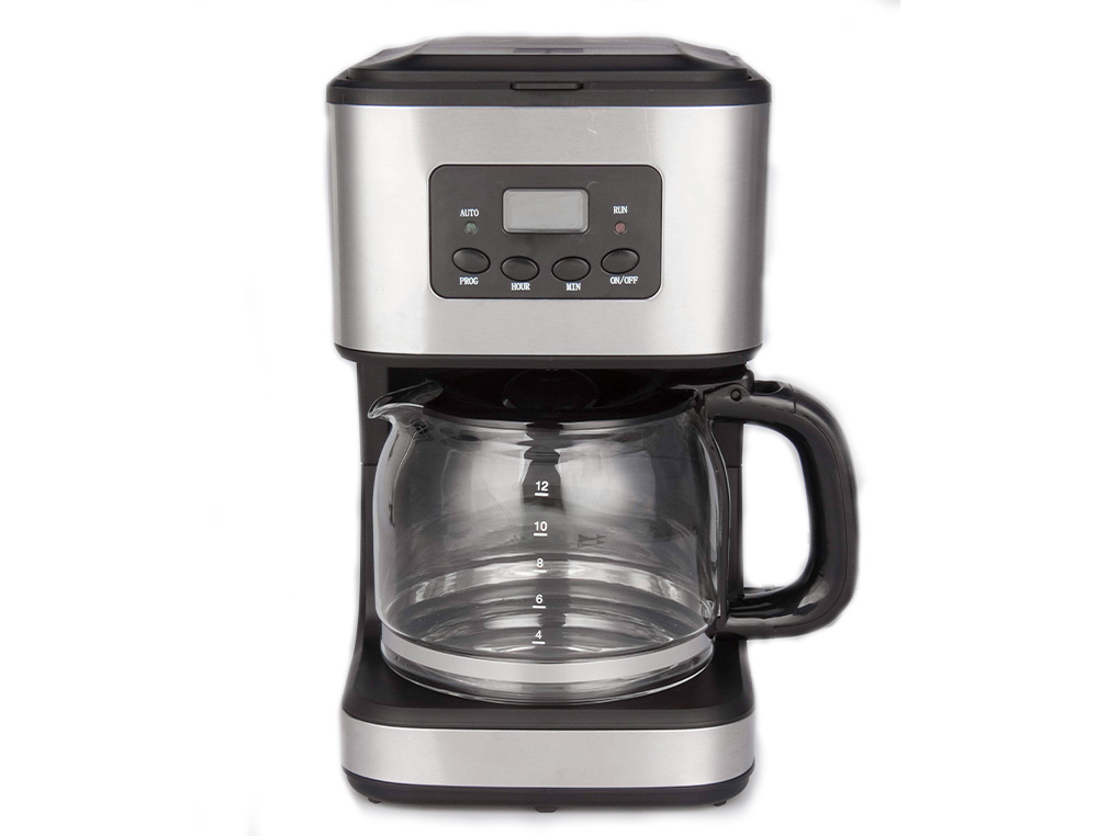 CAFETIERE INOX PROGRAMMABLE 12 TASSES 