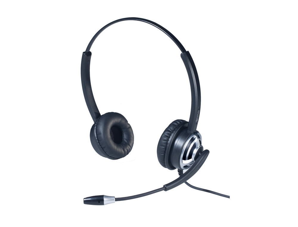 CASQUE FILAIRE CLEYVER MICRO HC65 DUO USB-A COLORIS NOIR