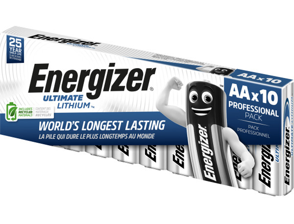 PILE ENERGIZER LITHIUM STANDARD AA / L91 PAQUET 10   UNITES