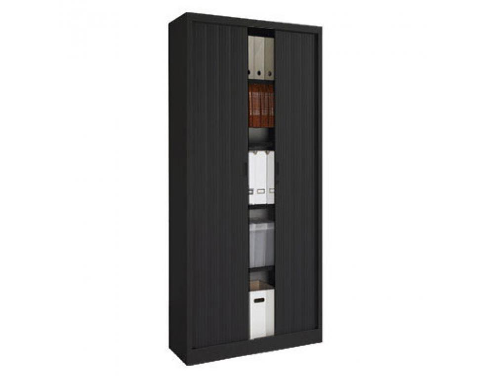 BRE.ARM RIDEAU H198 L120 NR/NRARMOIRE HAUTE  RIDEAUX HAUTEUR 198 CM NOIRE