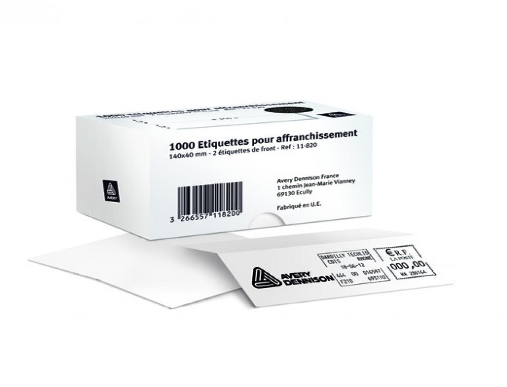 ETIQ AFFRANCH. 150X39MM 1/FR BBOTE DE 1000 TIQUETTES POUR AFFRANCHISSEMENT - 15 x 3,9 CM - 1/P