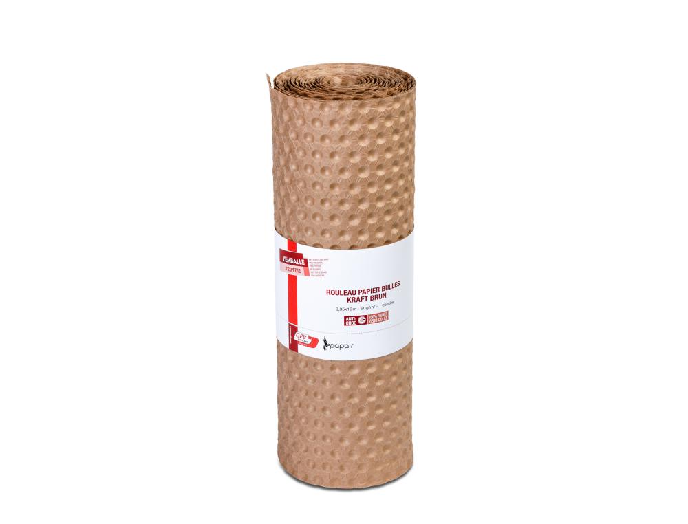 ROULEAU BULLE PAP PP 1C 0.35X1Rouleau bulle papier pure pate 1 couche 0,35X10M