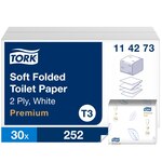 CART.30 PAQ.252F.TORK PREMIUM PAPIER TOILETTE 2 PLIS